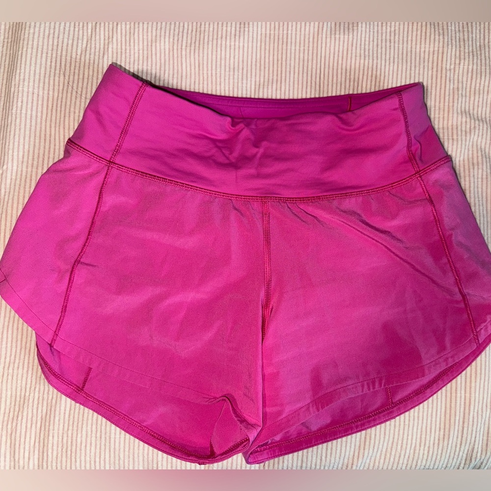 Lululemon speed up mid rise lined short 4”